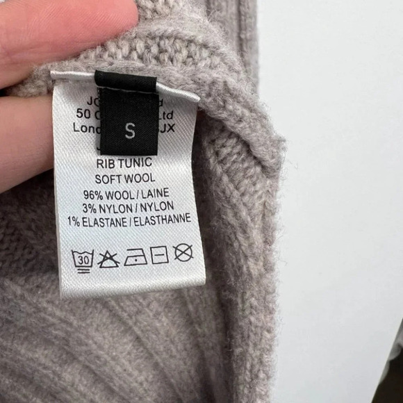 Joseph rib tunic sweater Gray/Tan Tunic S - Picture 9 of 12